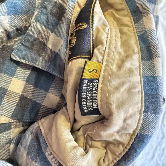 Howler Bros Heavy Flannel Shirt Plaid Stockman Metal Snaps Western Size S READ - Picture 11 of 12